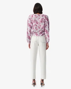 Blouse Decolletee A Imprime Oralia