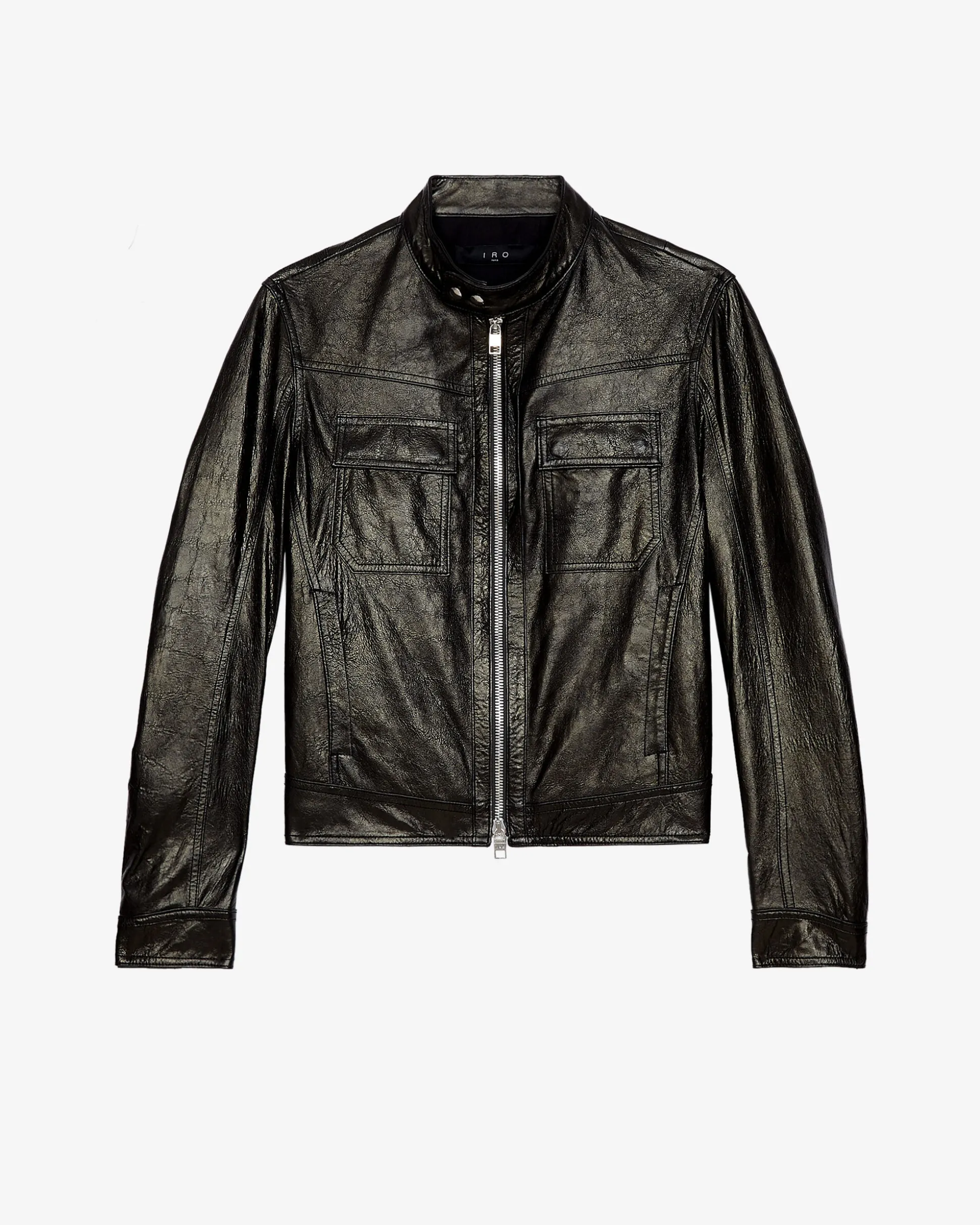 Blouson En Cuir Metallise Irown