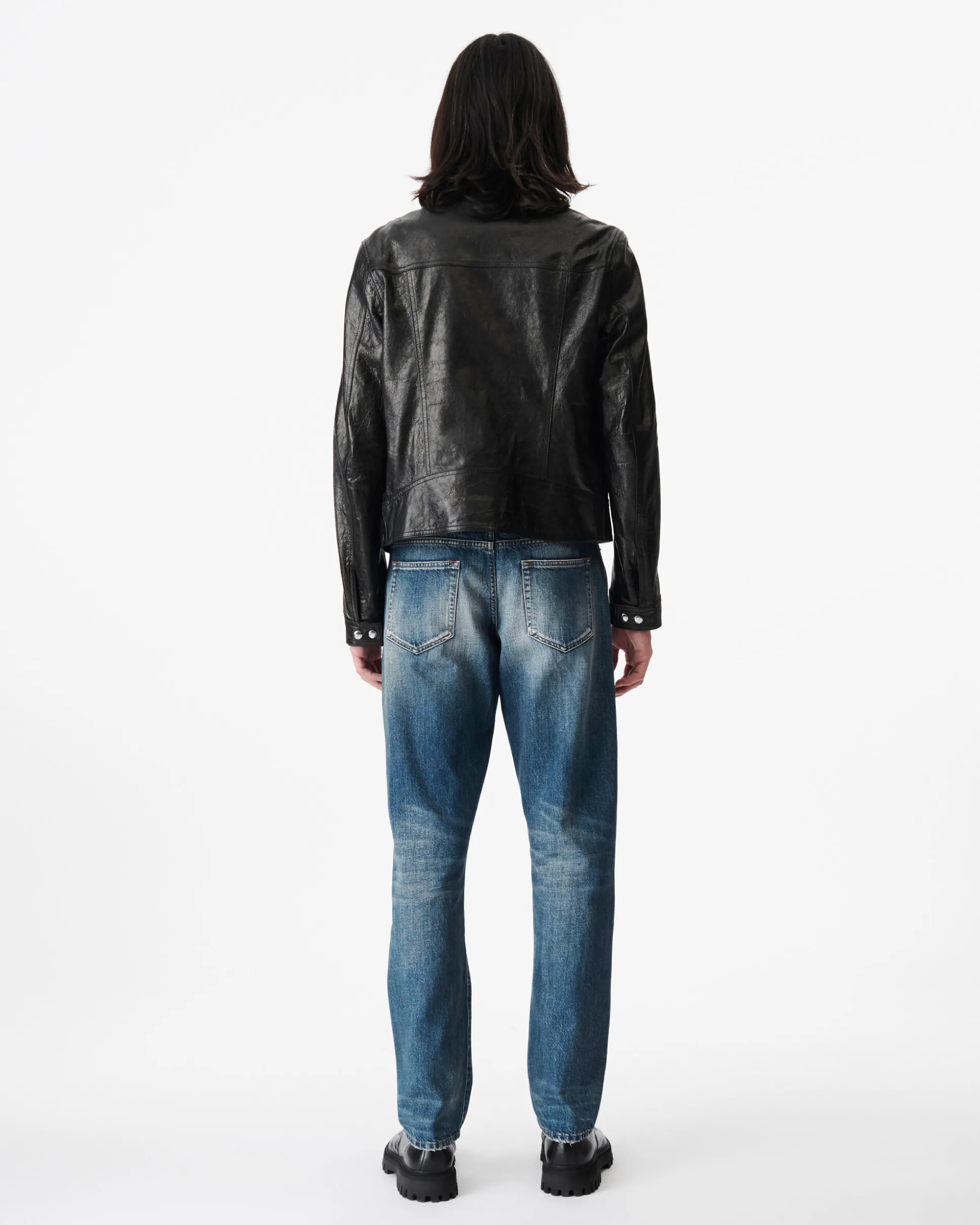 Blouson En Cuir Metallise Irown