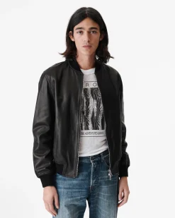 Blouson En Cuir Perfore Odan