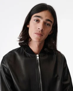 Blouson En Cuir Perfore Odan