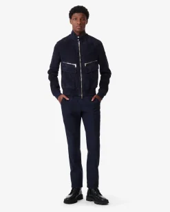 Blouson En Cuir Suede Blose