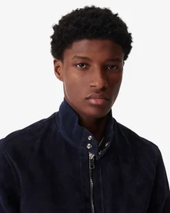 Blouson En Cuir Suede Blose