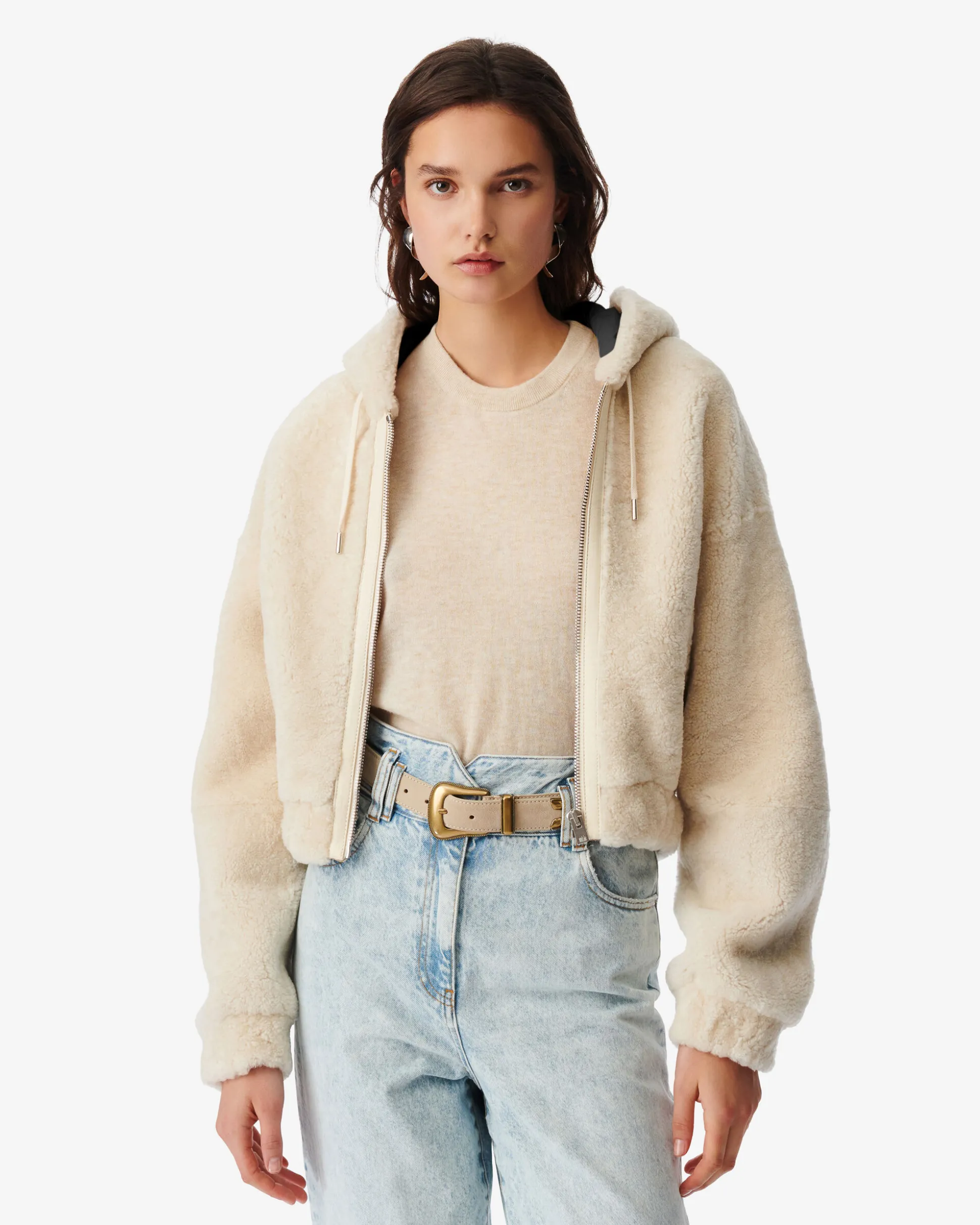 Blouson En Peau Lainee Qaram