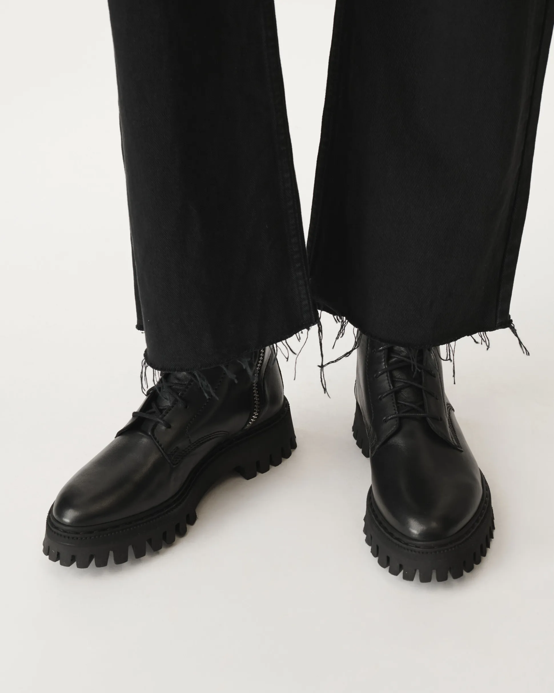 Boots En Cuir A Lacets Kosmic