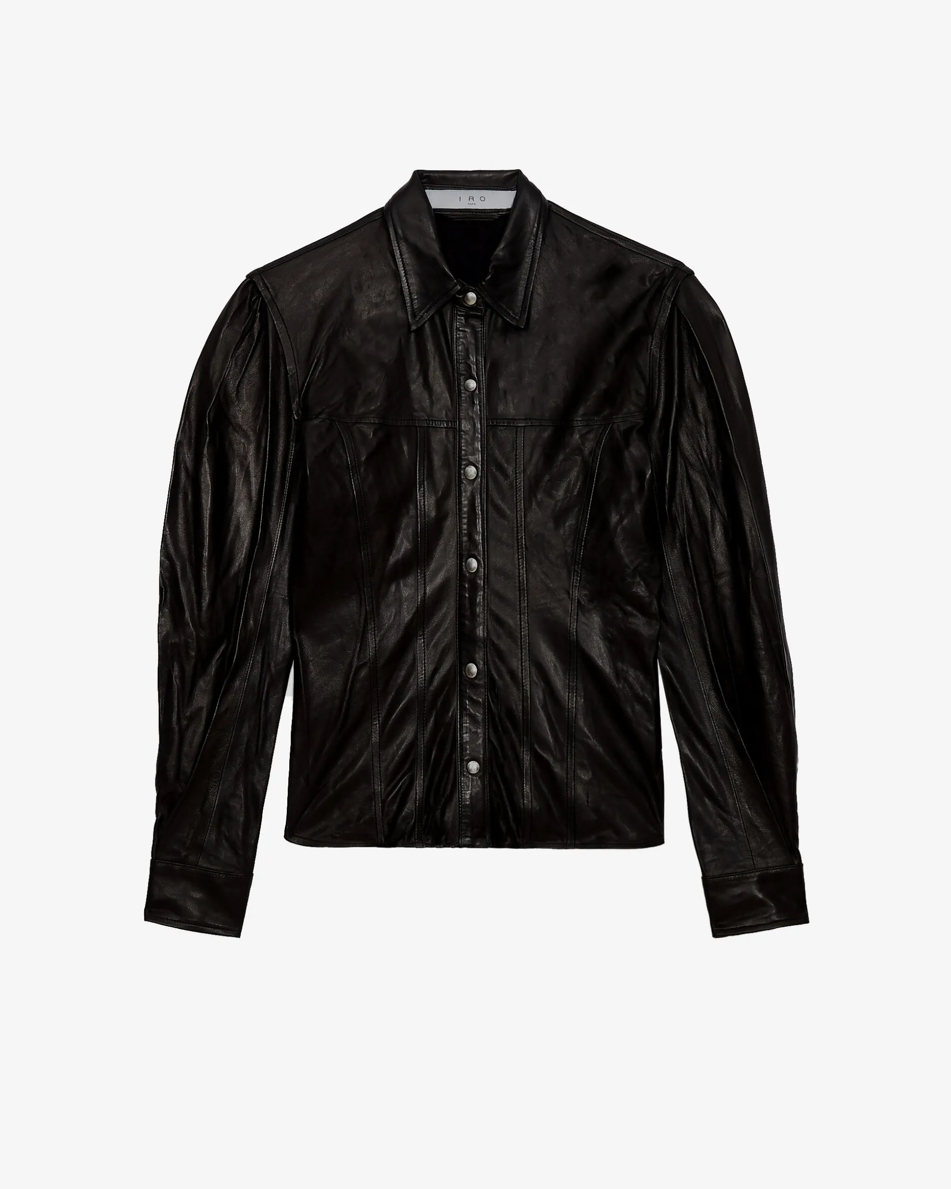 Chemise Ajustee En Cuir Nuru