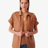Chemise Oversize En Cuir Mahina