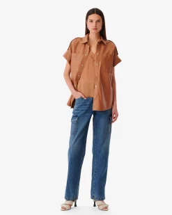 Chemise Oversize En Cuir Mahina