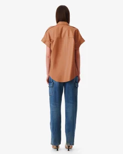 Chemise Oversize En Cuir Mahina