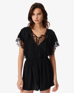 Combishort Col V A Dentelle Haku