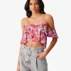 Crop Top Imprime Minak