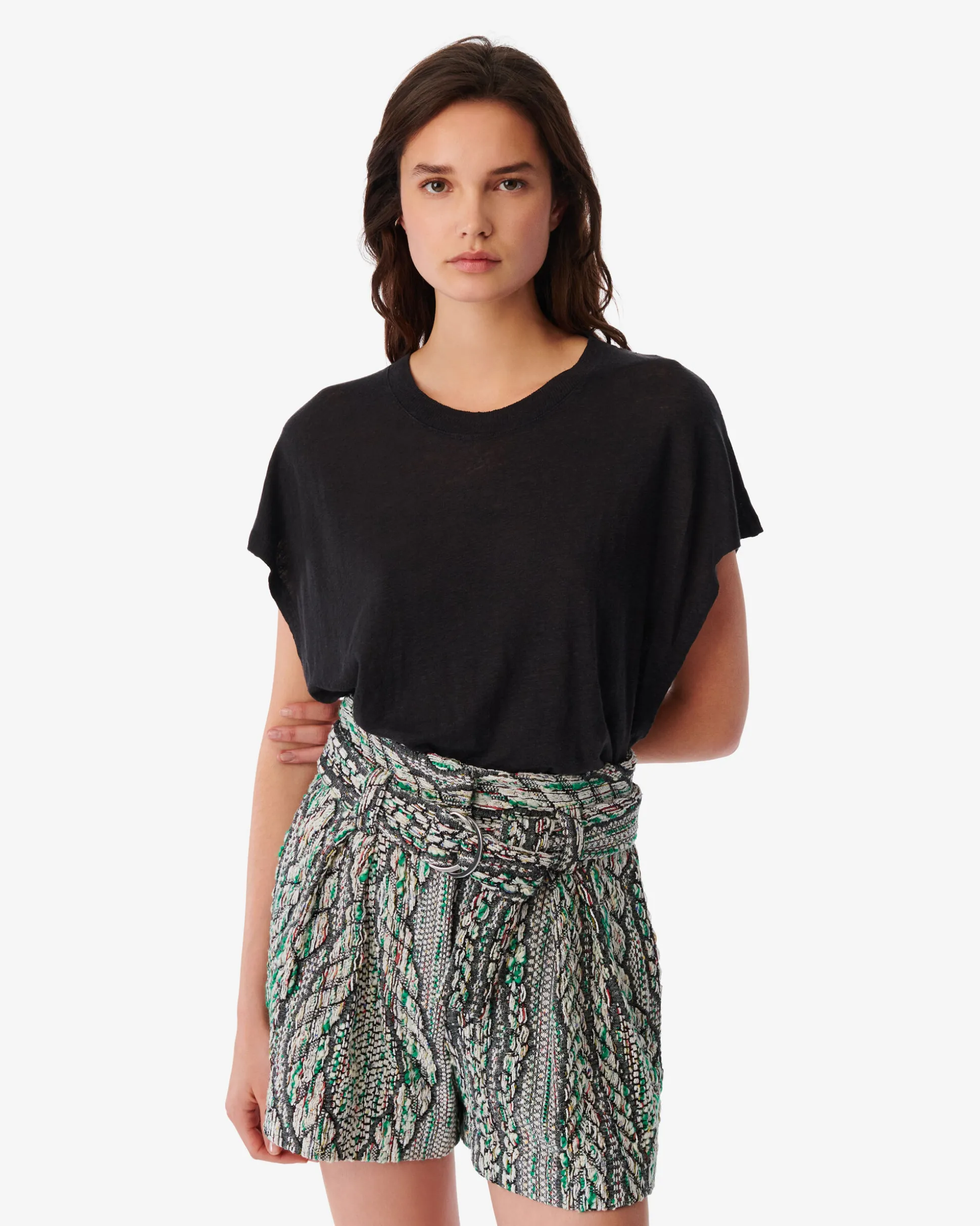 Debardeur En Lin Col Rond Ciro