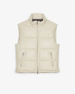 Doudoune Sans Manches En Cuir Inra