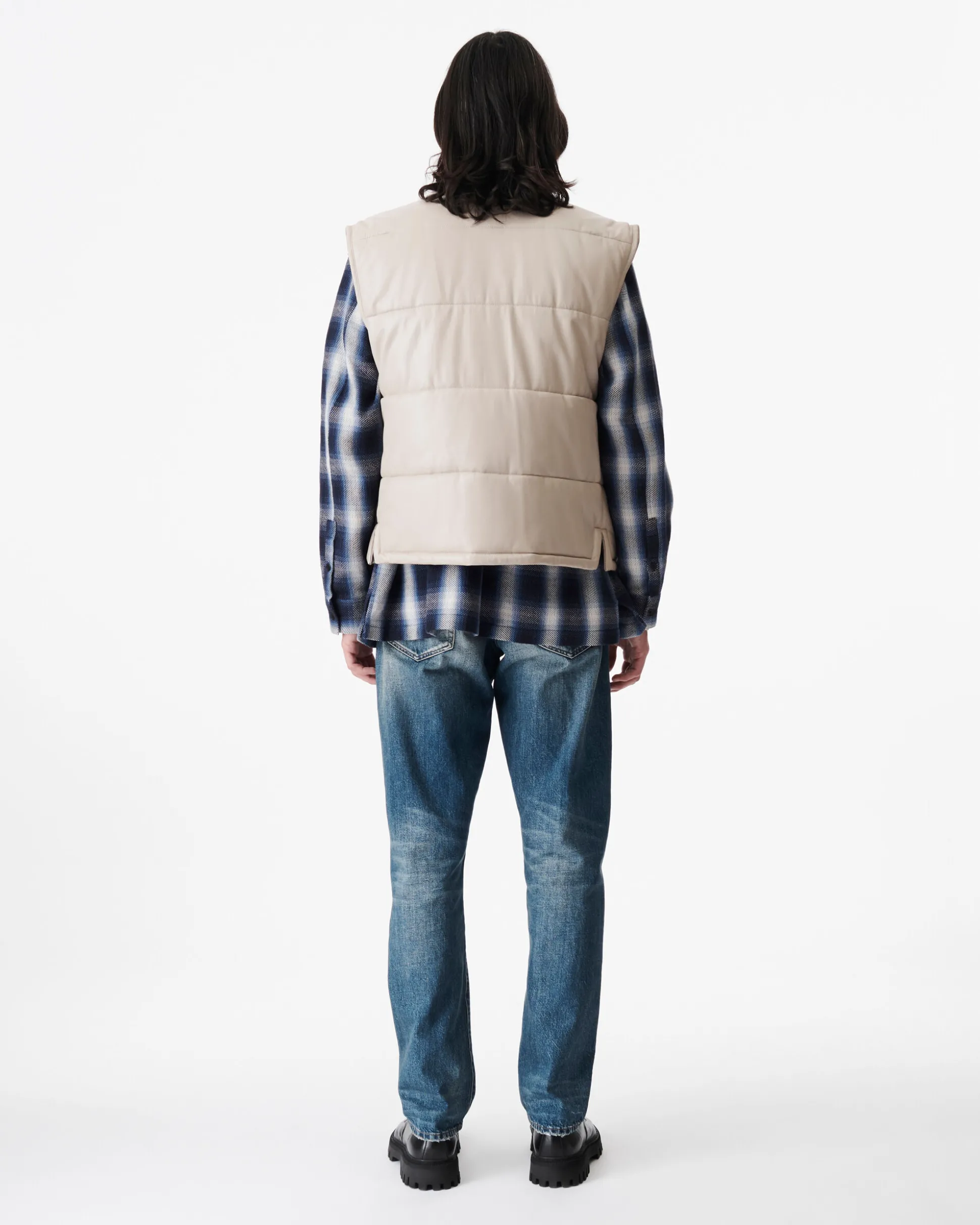 Doudoune Sans Manches En Cuir Inra