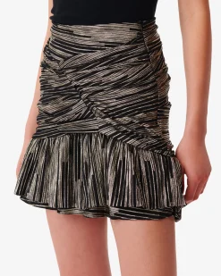 Jupe Courte A Volants Dustan