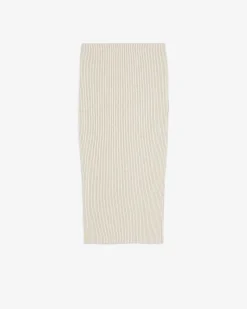 Jupe Midi Cotelee Bicolore Ghita