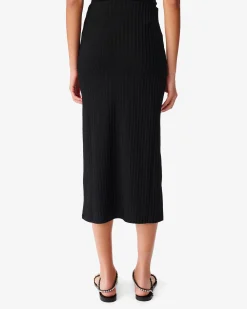 Jupe Midi Cotelee Bilaga