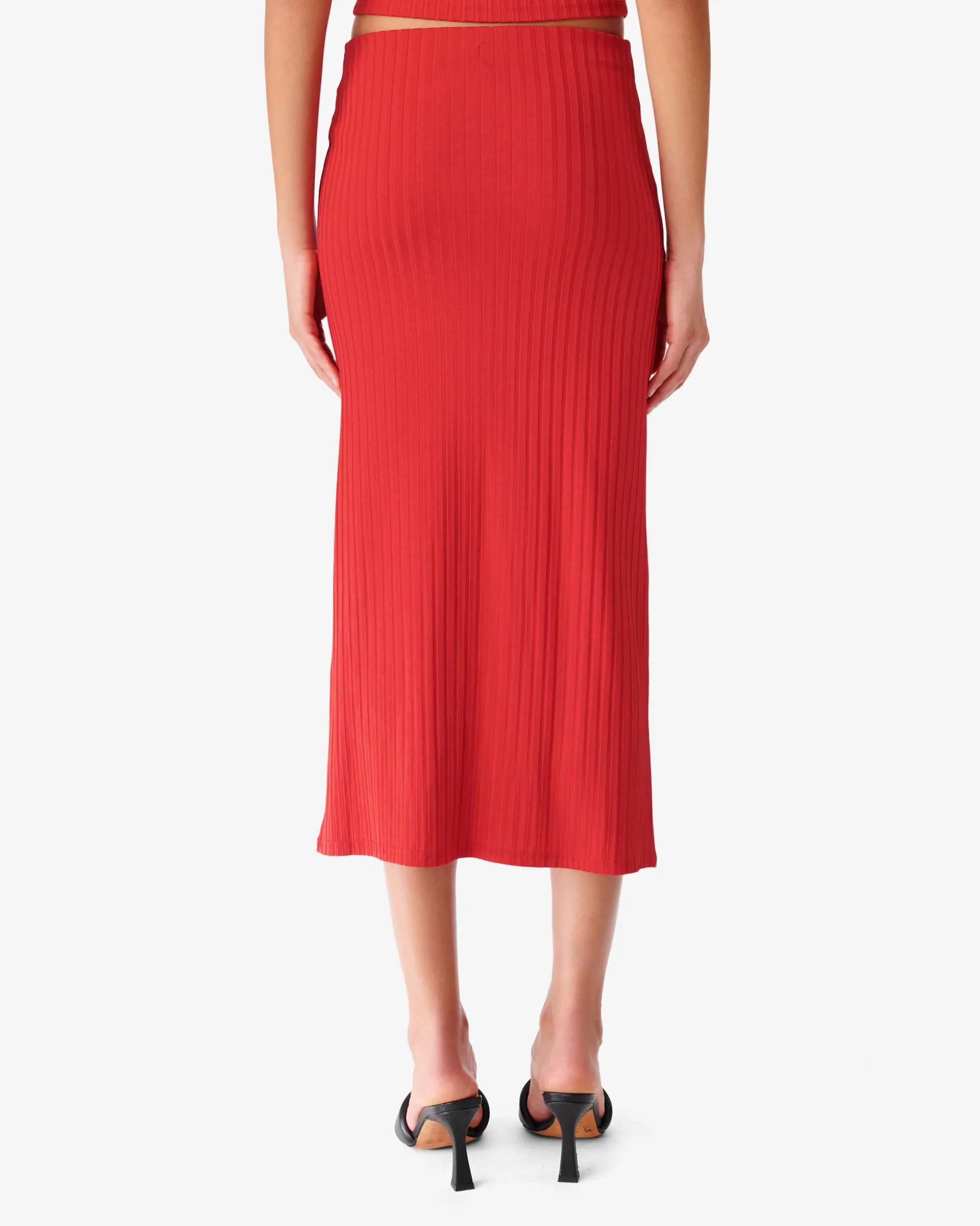 Jupe Midi Cotelee Bilaga