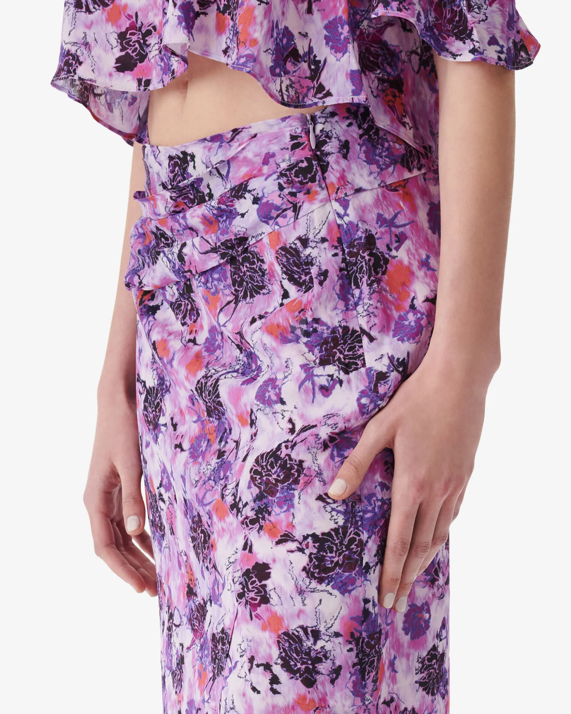 Jupe Midi Imprimee Marca