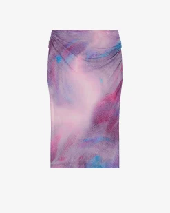 Jupe Midi Plumetis Leonide