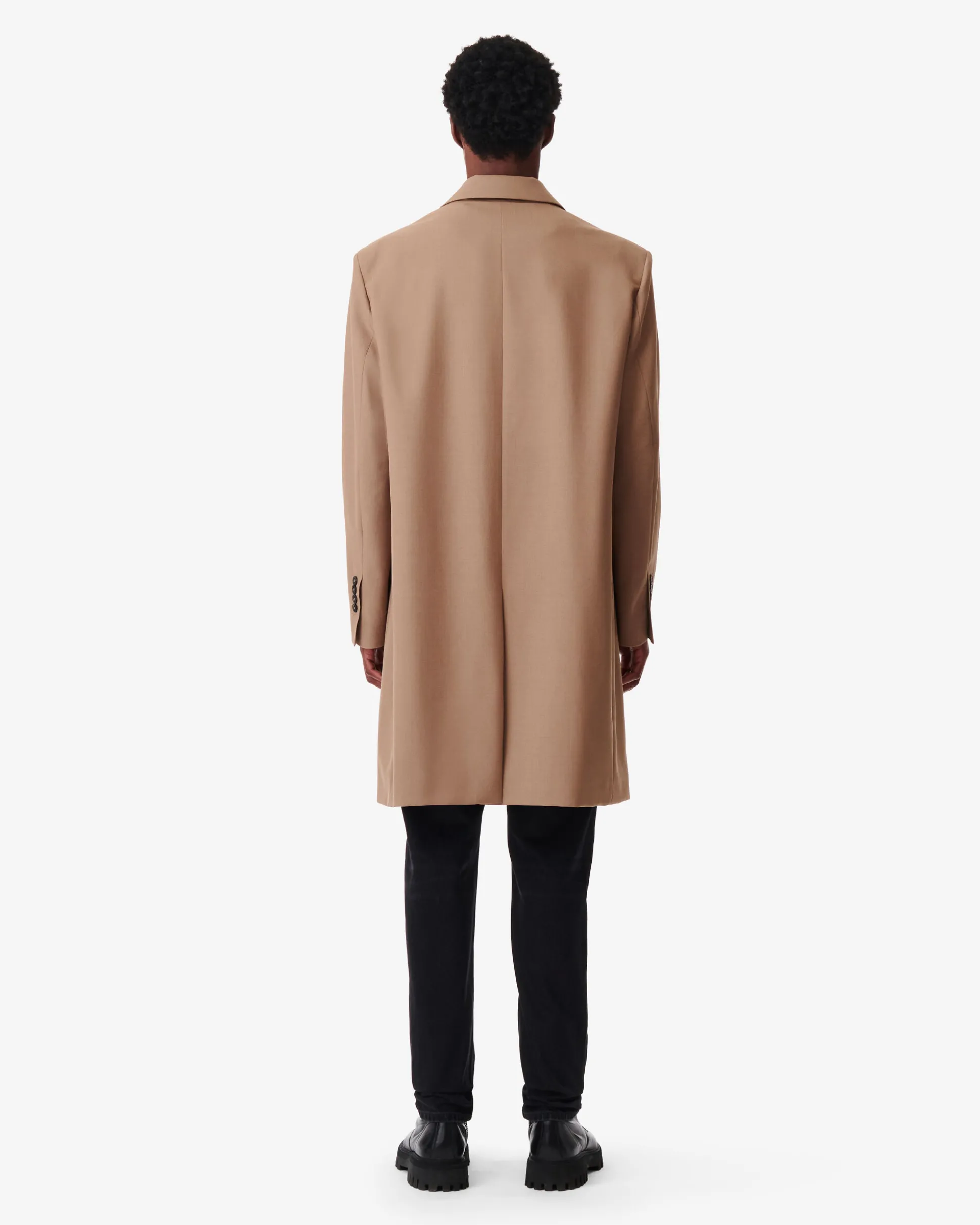 Manteau En Laine Melangee Mofan