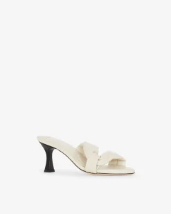 Mules A Talons En Cuir Dydlee Drape