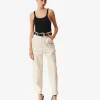 Pantalon Droit En Cuir Hazel
