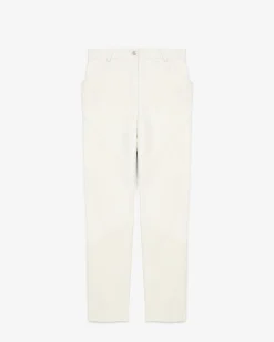 Pantalon Droit En Cuir Hazel