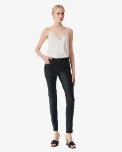 Pantalon En Cuir Zaslim