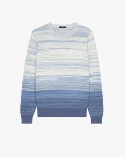 Pull Col Rond Bleu Degrade