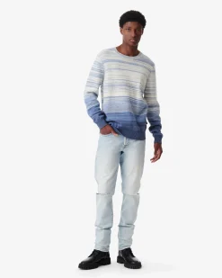 Pull Col Rond Bleu Degrade