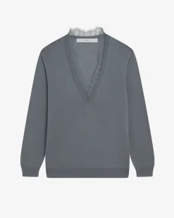 Pull Col V A Dentelle Jayden