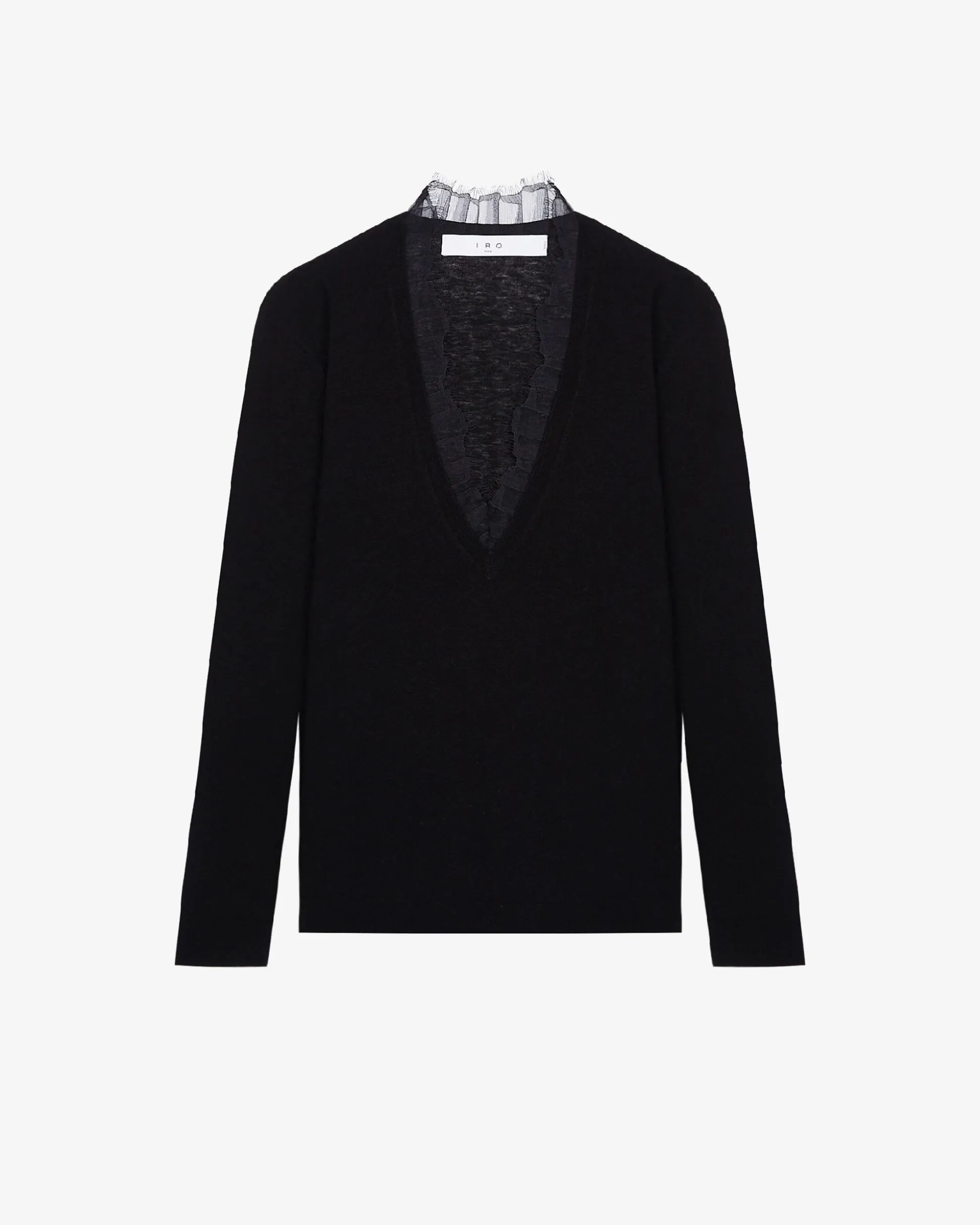 Pull Col V En Dentelle Haby