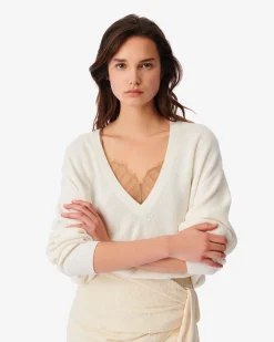 Pull Crop Et Col V Viola