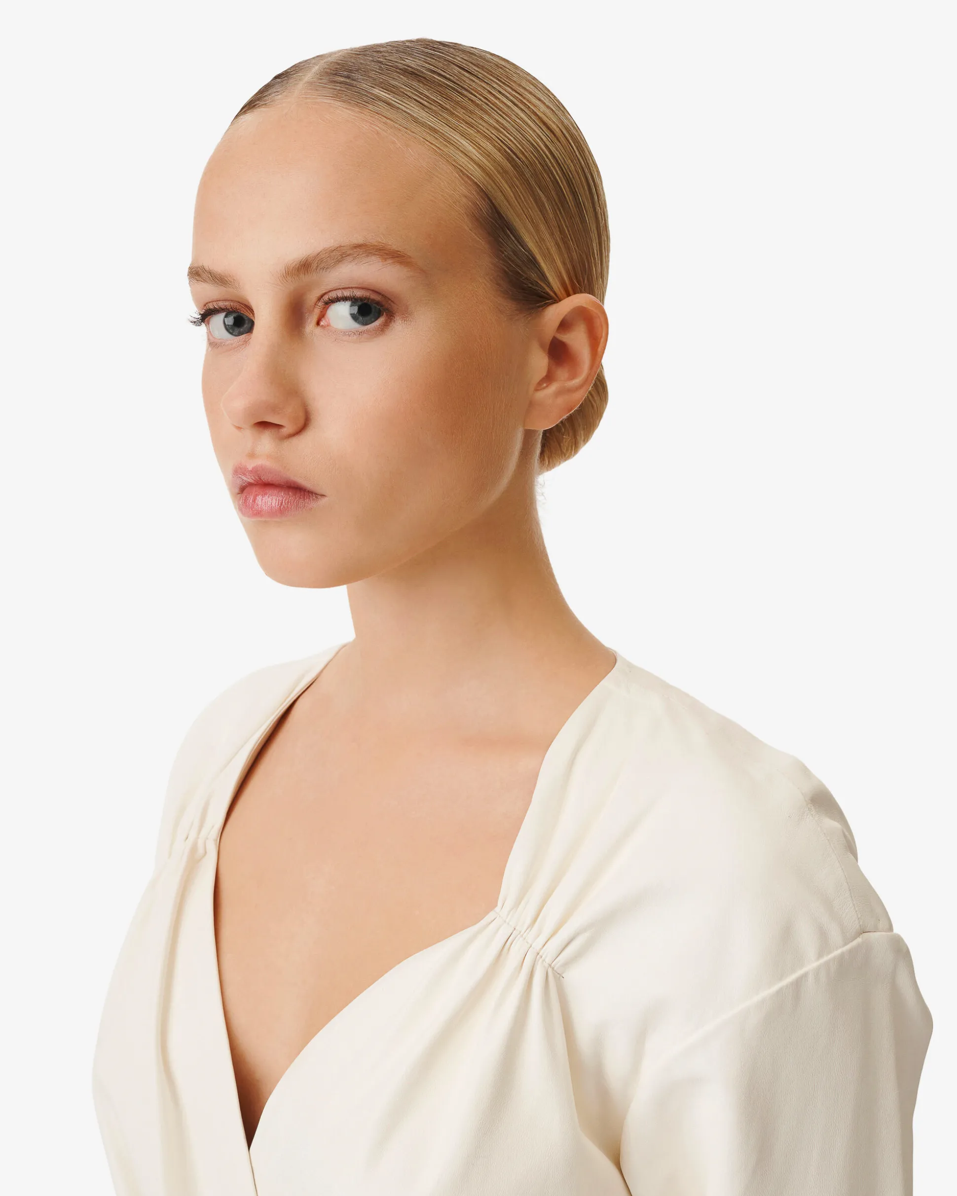 Robe Ajustee En Cuir Belina