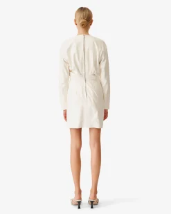 Robe Ajustee En Cuir Belina