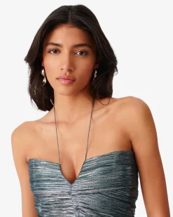 Robe Bustier A Volants Hydra