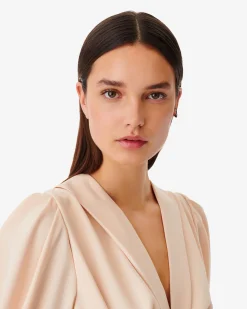 Robe Courte A Plis Col V Kalea