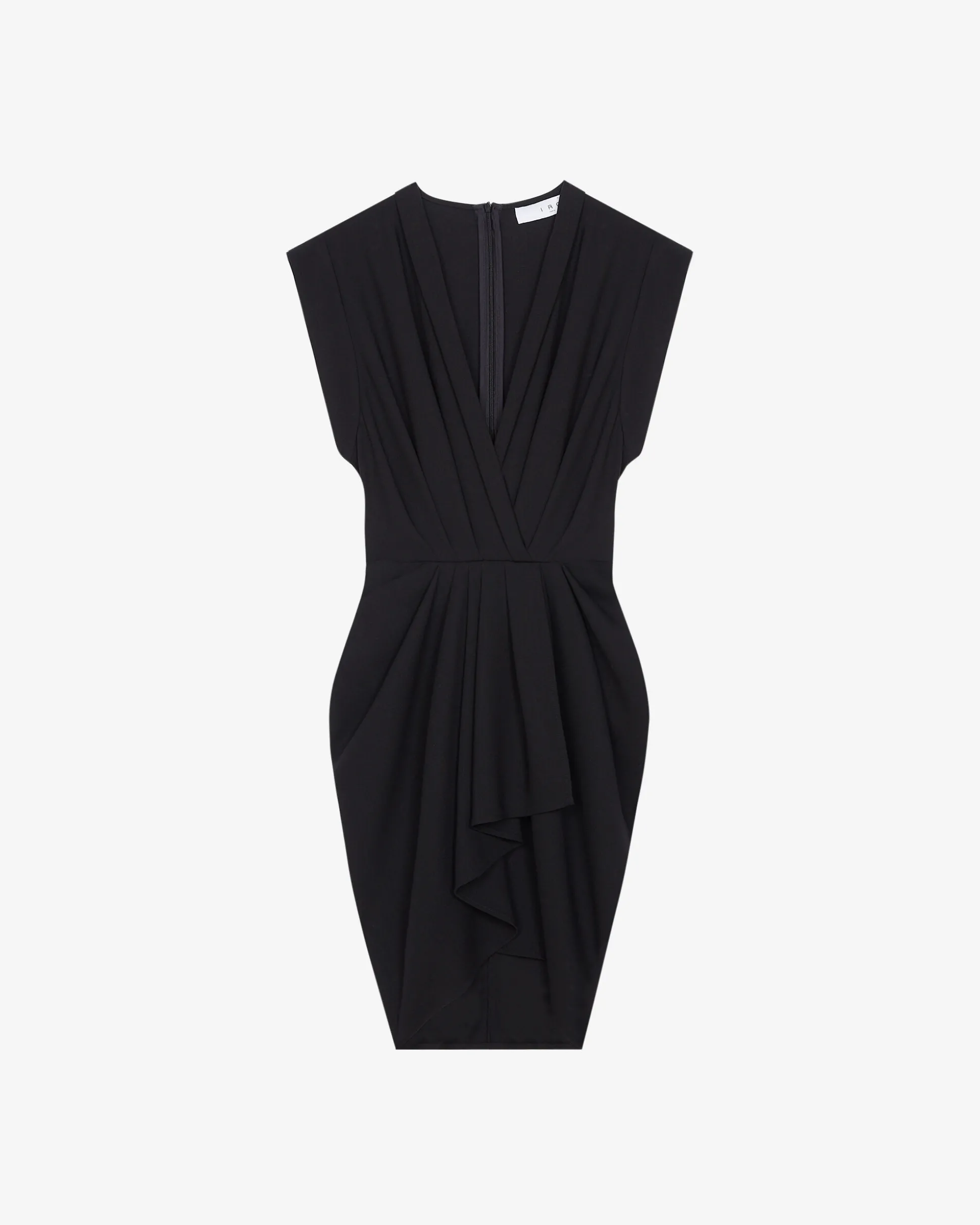 Robe Courte En Laine Col V Pheao