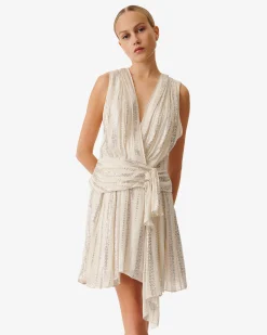 Robe En Lurex Col V Valenta