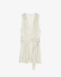 Robe En Lurex Col V Valenta