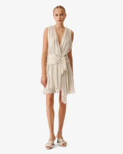 Robe En Lurex Col V Valenta