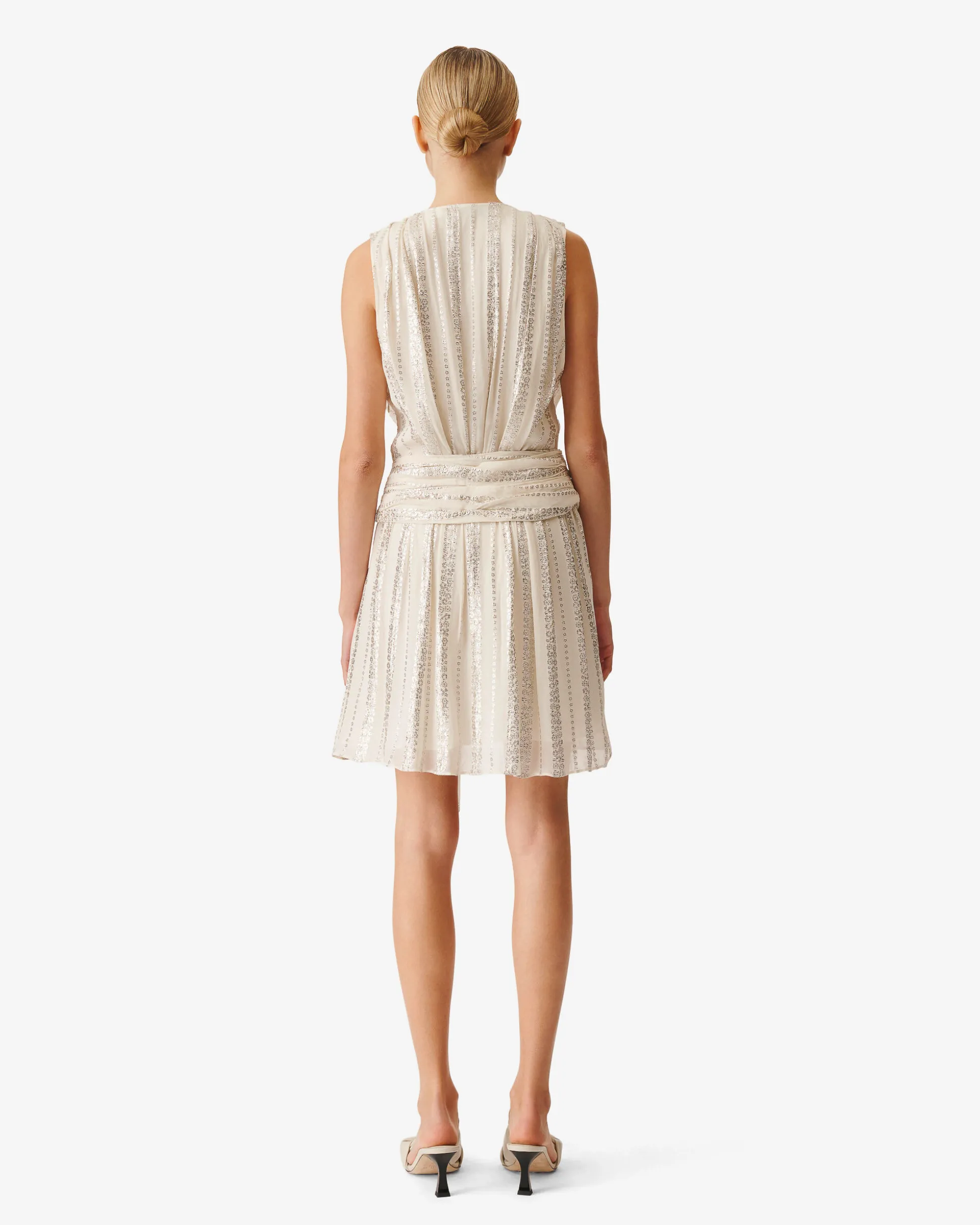 Robe En Lurex Col V Valenta