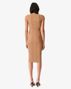 Robe En Maille A Col Carre Phebo