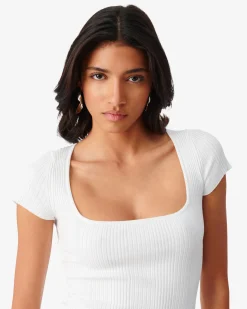 Robe En Maille A Col Carre Phebo