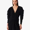 Robe En Maille Lurex Col V Luca