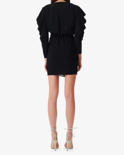 Robe En Maille Lurex Col V Luca