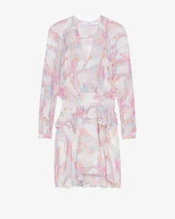 Robe Imprimee Col V Franci