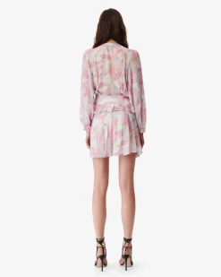 Robe Imprimee Col V Franci