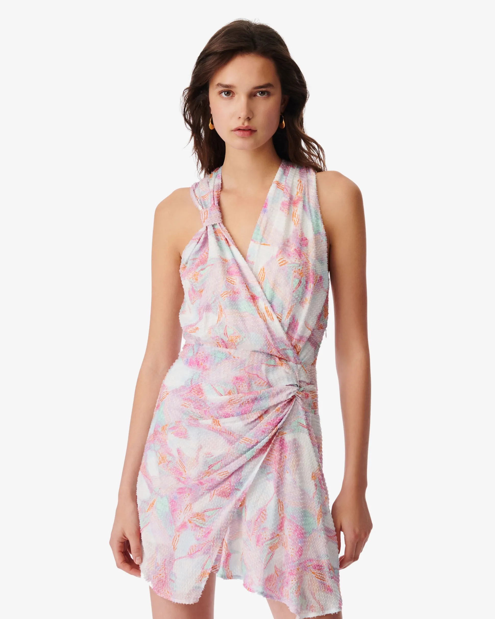 Robe Imprimee Col V Fredja